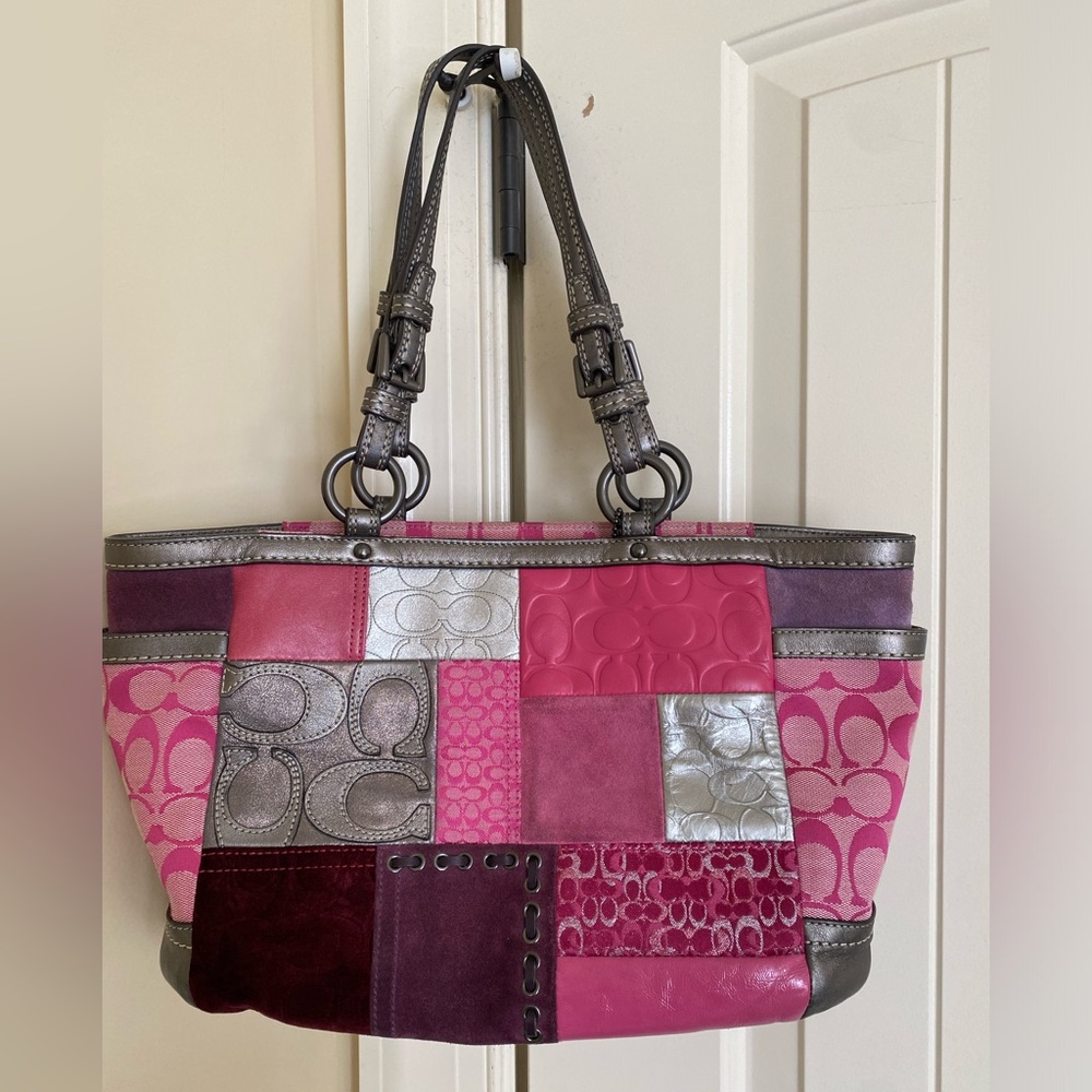 Coach Signature Patchwork Tote Bag